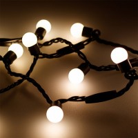 Светодиодные шарики ARD-BALL-CLASSIC-D17.5-10000-BLACK-100LED WARM (230V, 7W)