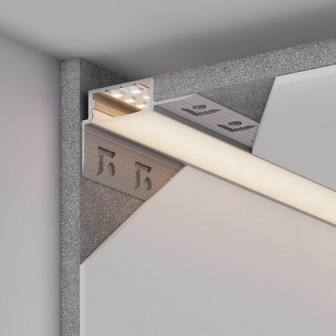 Встраиваемый профиль со скрытым фланцем FANTOM-W20-H10-EDGE-2000 ANOD