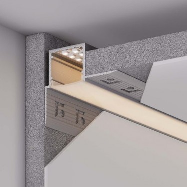 Встраиваемый профиль для лент 2000x46.2x40мм FANTOM-W20-H20-EDGE-2000 ANOD Встраиваемый профиль для лент 2000x46.2x40мм FANTOM-W20-H20-EDGE-2000 ANOD