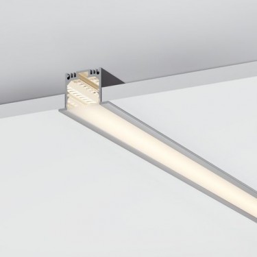 Профиль с экраном 2500x49x32мм SL-LINIA49-F-2500 ANOD+OPAL Профиль с экраном 2500x49x32мм SL-LINIA49-F-2500 ANOD+OPAL