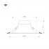 Светильник MS-BLIZZARD-BUILT-R102-8W Day4000 (WH, 100 deg, 230V)