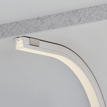Силиконовый профиль WPH-FLEX-1212-TOP-S8-5m WHITE