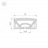 Силиконовый профиль WPH-FLEX-5025-TOP-S23-10m WHITE