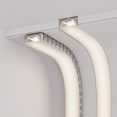 Силиконовый профиль WPH-FLEX-5025-TOP-S23-5m WHITE Силиконовый профиль WPH-FLEX-5025-TOP-S23-5m WHITE
