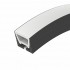 Силиконовый профиль WPH-FLEX-1616-TOP-S11-5m BLACK