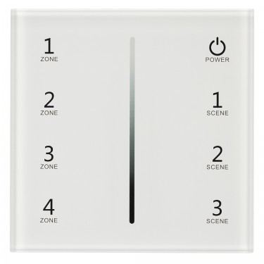 Встраиваемая панель Sens SMART-P29-DIM White (230V, 4 зоны, 2.4G)