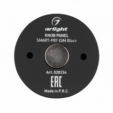 Кнопочная панель Knob SMART-P87-DIM Black (3V, 1 зона, 2.4G)