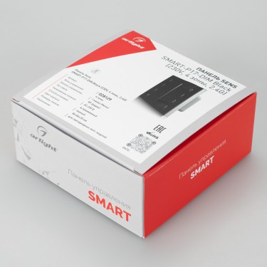 Встраиваемая панель Sens SMART-P17-DIM Black (230V, 4 зоны, 2.4G)