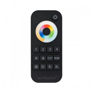 Пульт DIM/MIX/RGB/RGBW SMART-R22-MULTI Black (4 зоны, 2.4G)