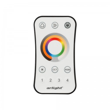 Кнопочный радиопульт с сенсорным кольцом SMART-R16-MULTI (4 зоны, 2.4G)