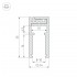 Профиль для подсветки стекла 8-10мм KLUS-GLASS-810-2000 ANOD