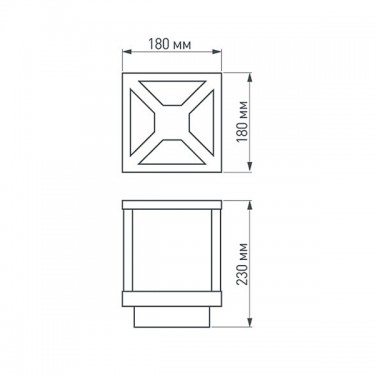 Светильник для дорожек LGD-Path-Cub-H230B-12W Warm White
