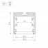 Профиль для лент 2500x35x35мм SL-ARC-3535-LINE-2500 SILVER