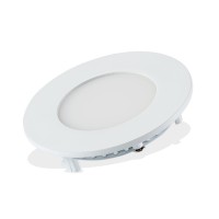 Тонкая круглая светодиодная панель DL-85M-4W Day White