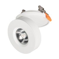 Светильник откидной LGD-MONA-BUILT-R100-12W Day4000 (WH, 24 deg)