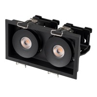 Карданный светильник CL-SIMPLE-S148x80-2x9W Day4000 (BK, 45 deg)