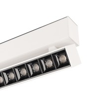 Магнитный светильник MAG-LASER-FOLD-45-S320-12W Warm3000 (WH, 15 deg, 24V)