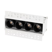 Светильник под шпаклевку MS-ORIENT-BUILT-TRIMLESS-TC-S38x127-10W Warm3000 (WH-BK, 30 deg, 230V)