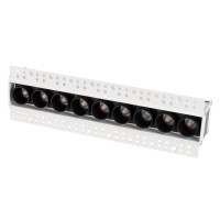 Светильник под шпаклевку MS-ORIENT-BUILT-TRIMLESS-TC-S38x277-20W Warm3000 (WH-BK, 30 deg, 230V)