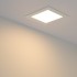Тонкая квадратная панель DL-142x142M-13W Warm White