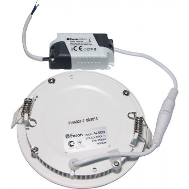 Встраиваемая круглая панель 6W 4000K Feron AL500 28500
