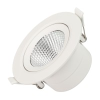 Встраиваемый светильник LTD-POLAR-TURN-R105-10W Warm3000 (WH, 36 deg, 230V)