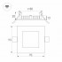 Тонкая квадратная светодиодная панель DL-93x93M-5W Warm White