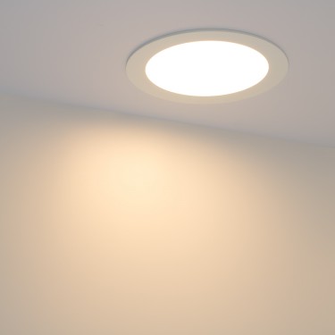 Тонкая круглая светодиодная панель DL-172M-15W Warm White