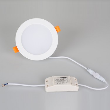Тонкая круглая светодиодная панель DL-BL125-9W Day White