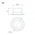 Встраиваемый светильник MS-BREEZE-BUILT-R104-12W Warm2700 (BK, 85 deg, 230V)