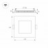 Тонкая квадратная панель DL-142x142M-13W Day White