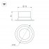 Встраиваемый светильник MS-BREEZE-BUILT-R82-9W Warm2700 (WH, 85 deg, 230V)