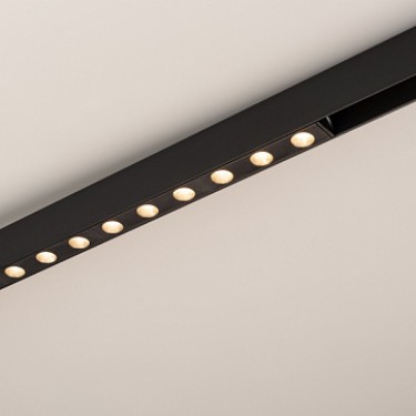 Магнитный светильник MAG-DOTS-25-L600-18W Warm3000 (BK, 30 deg, 24V)