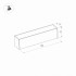Магнитный светильник MAG-FLAT-25-L400-12W Warm3000 (BK, 100 deg, 24V)