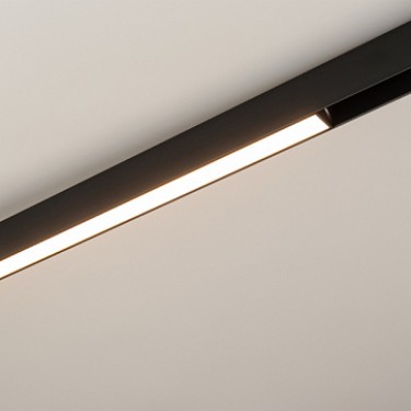 Магнитный светильник MAG-FLAT-25-L600-18W Warm3000 (BK, 100 deg, 24V)