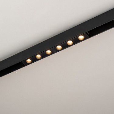 Светильник магнитный MAG-DOTS-25-L200-6W Warm3000 (BK, 30 deg, 24V) 