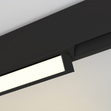Магнитный светильник MAG-FLAT-FOLD-45-S405-12W Warm3000 (BK, 100 deg, 24V)