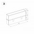 Магнитный светильник MAG-LASER-FOLD-45-S320-12W Warm3000 (WH, 15 deg, 24V)