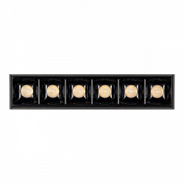 Магнитный светильник MAG-LASER-45-L160-6W Warm3000 (BK, 15 deg, 24V)