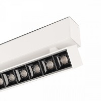 Магнитный светильник MAG-LASER-FOLD-45-S480-18W Warm3000 (WH, 15 deg, 24V)