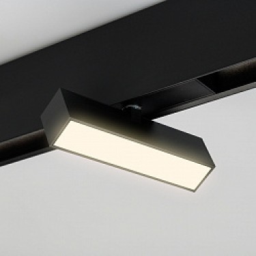 Магнитный светильник MAG-FLAT-FOLD-45-S205-6W Day4000 (BK, 100 deg, 24V)