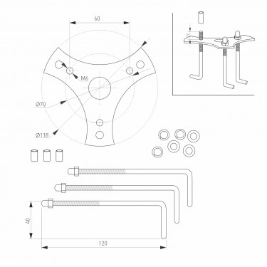 Светильник LGD-STEM-BOLL-H500-10W Warm3000 (BK, 185 deg, 230V)