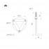 Светильник LGD-CASTELLO-BOLL-H1000-20W Warm3500-MIX (GR, 80 deg, 230V)