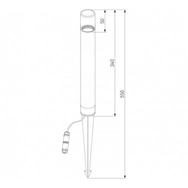 Ландшафтный светильник Hidden 35166/F 4000К черный