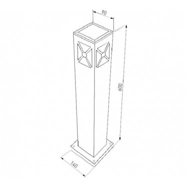 Ландшафтный светильник Window 1406 Techno E27 черный Ландшафтный светильник Window 1406 Techno E27 черный
