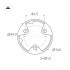 Светильник LGD-CASTELLO-BOLL-H1200-20W Warm3500-MIX (GR, 80 deg, 230V)