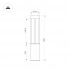 Ландшафтный светильник LGD-CASTELLO-BOLL-H800-20W Warm3500-MIX (GR, 80 deg, 230V)