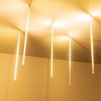 Светодиодные тающие сосульки ARD-ICefaLL-CLASSIC-D12-500-5PCS-CLEAR-72LED-LIVE WARM (230V, 6W)