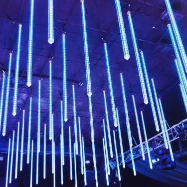 Светодиодные тающие сосульки ARD-ICefaLL-CLASSIC-D23-1000-CLEAR-96LED-LIVE BLUE (230V, 1.5W)
