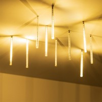 Светодиодные тающие сосульки ARD-ICefaLL-CLASSIC-D12-200-10PCS-CLEAR-32LED-LIVE WARM (230V, 10.5W)